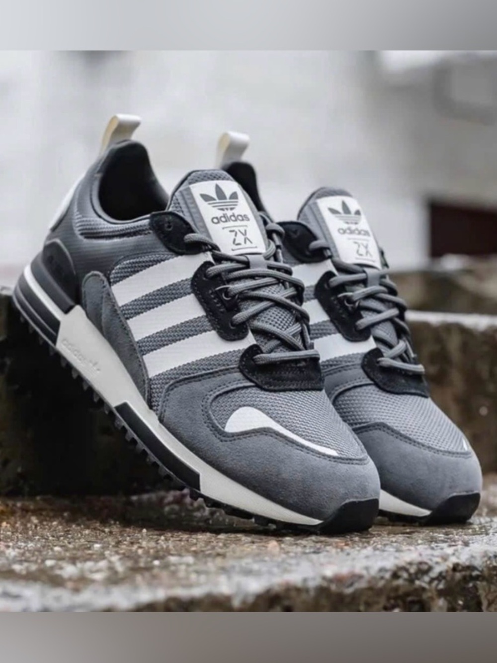 Adidas ZX 700 HD Men's Athletic Shoes Gray Black Footwear Sneakers IH2332 All Sz